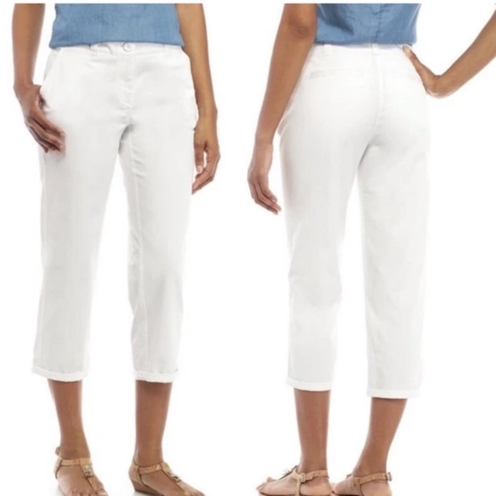 Crown Ivy Charlotte Ankle Capri Chino Pants Size 10